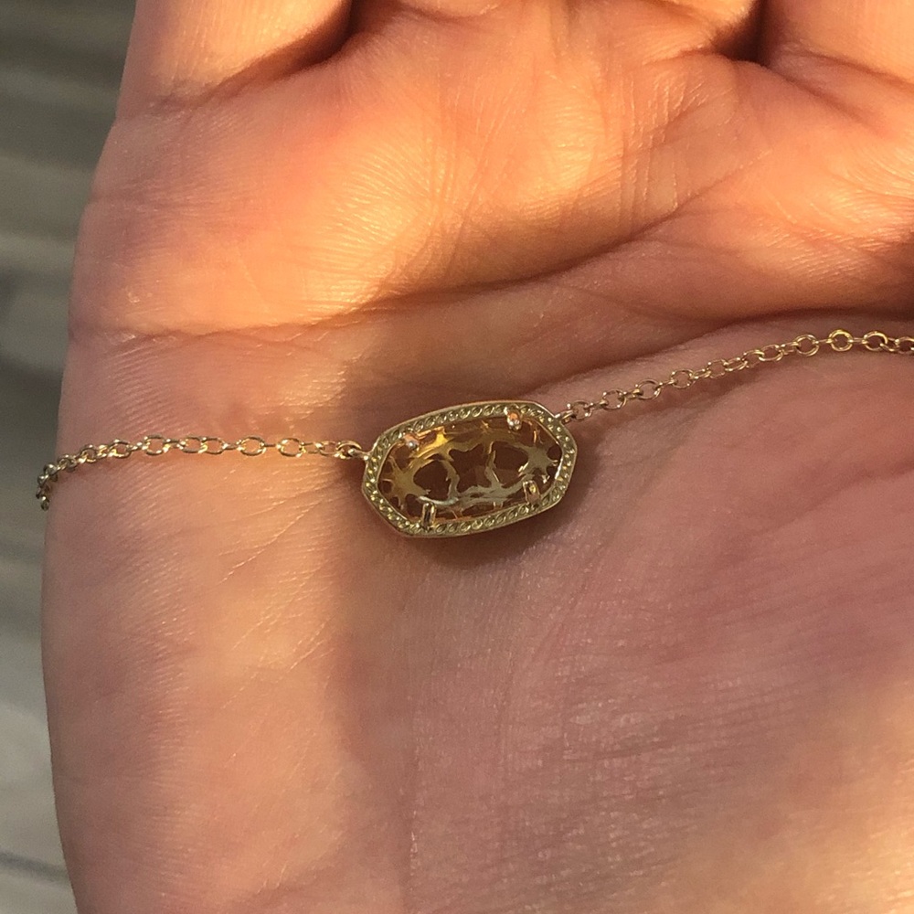Kendra Scott Clear Peach Necklace